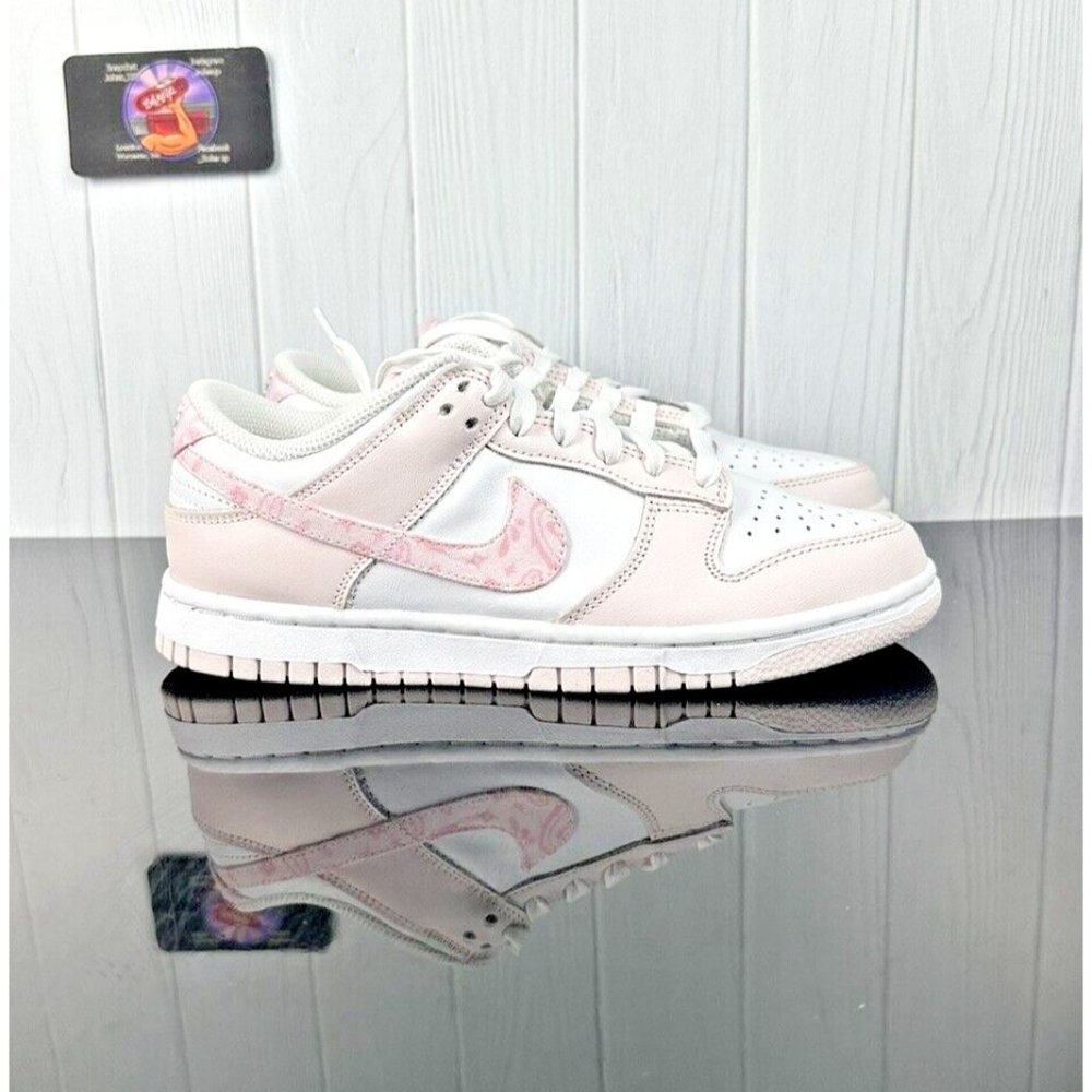 Size 8 Women/6.5Y Grade School Nike Dunk Low Pink Paisley Essential  FD1449-100